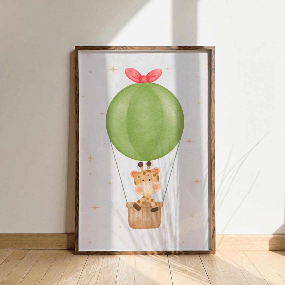 Hot Air Balloon With Animals, Nursery Decor - Image 4