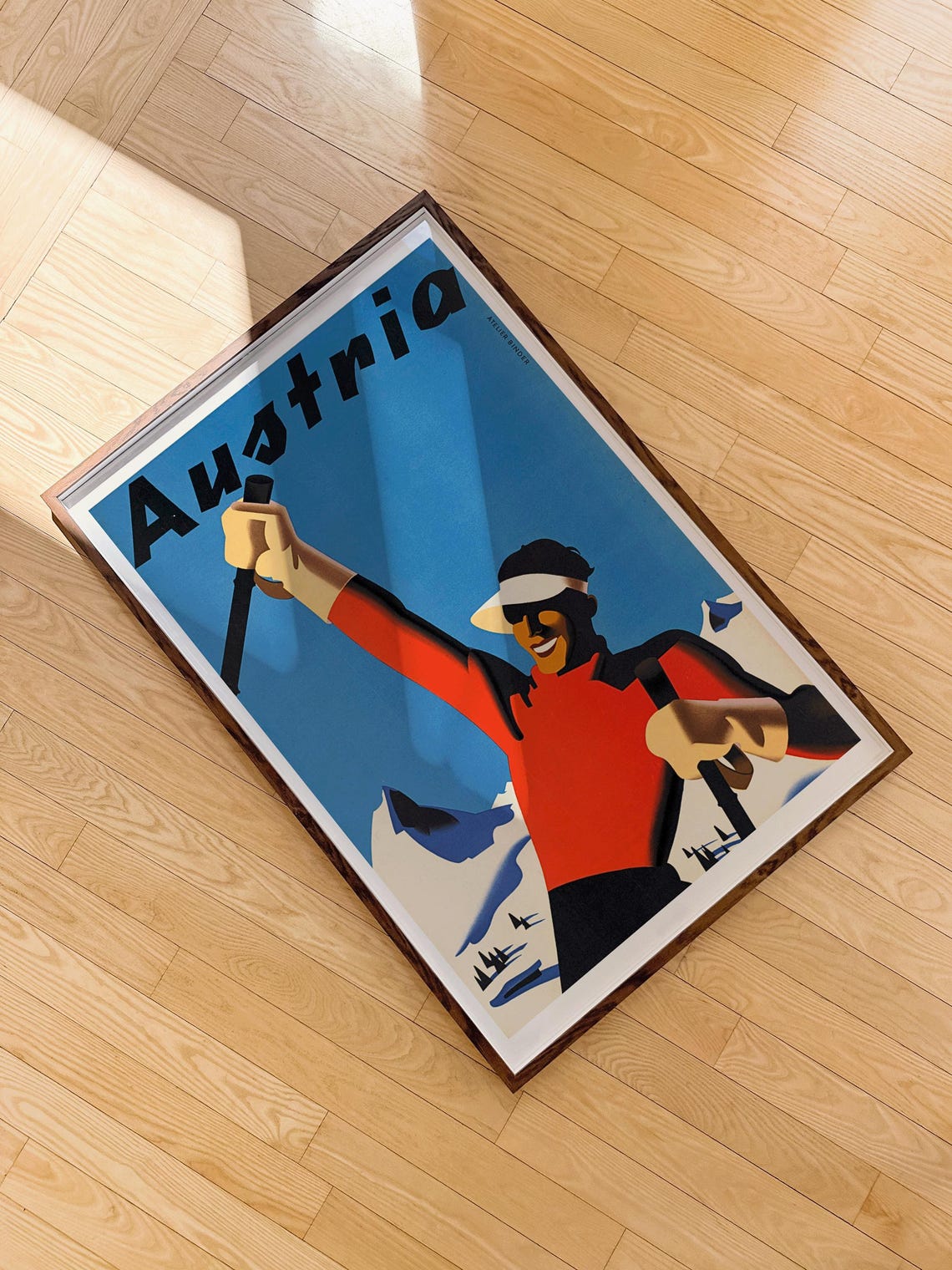 Austria Vintage Ski Poster, Retro Winter Sports - Image 4