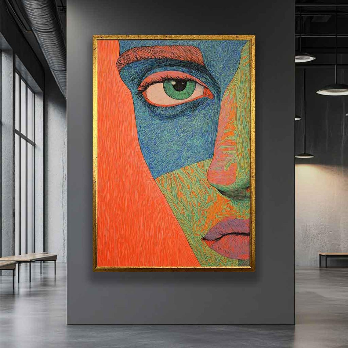 Woman Print Colorful Woman Face Beautiful Woman Portrait Woman Wall Art Woman Home Decor Gift Wall Decor - Image 5