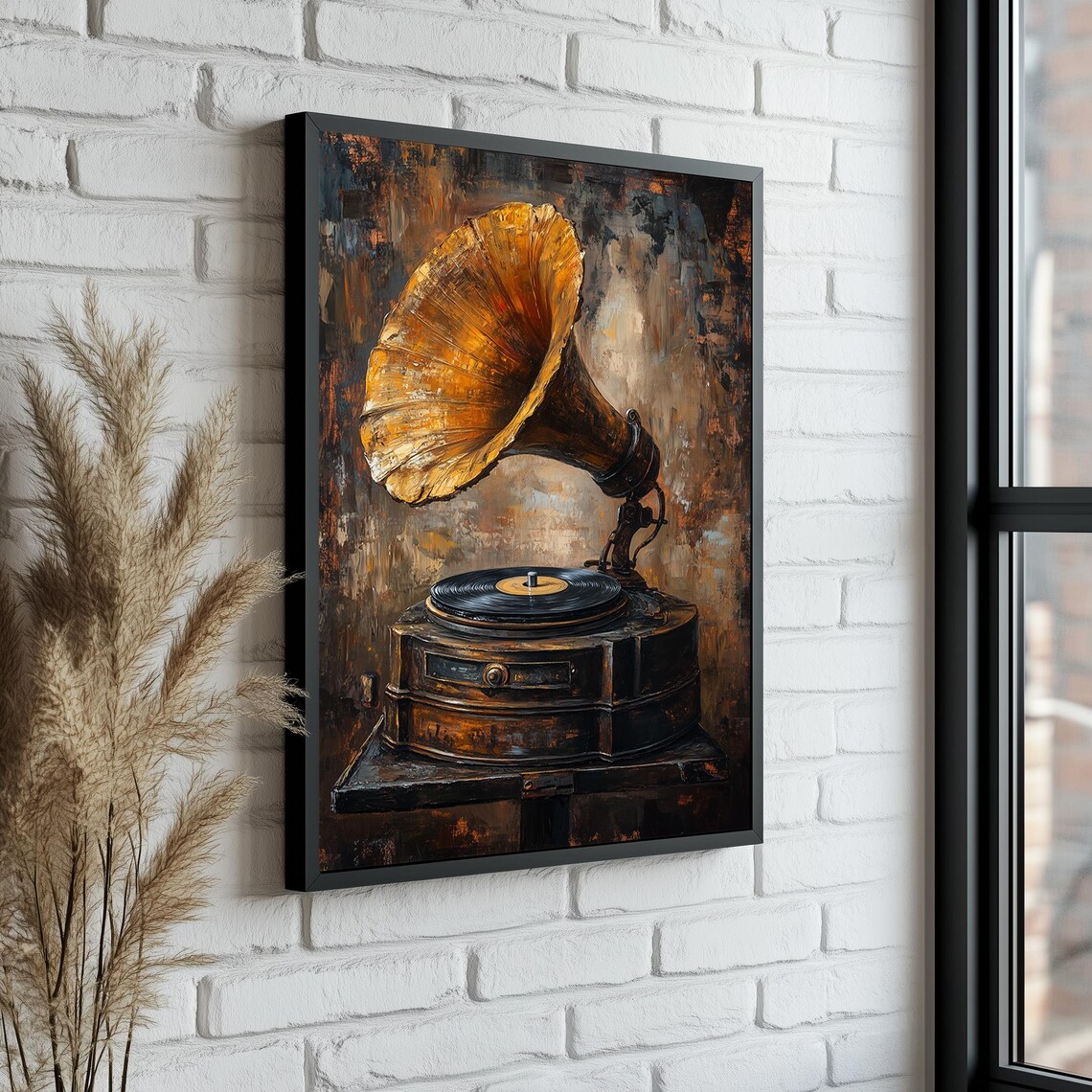 Vintage Gramophone Art Print, Retro Phonograph Artwork - Image 5