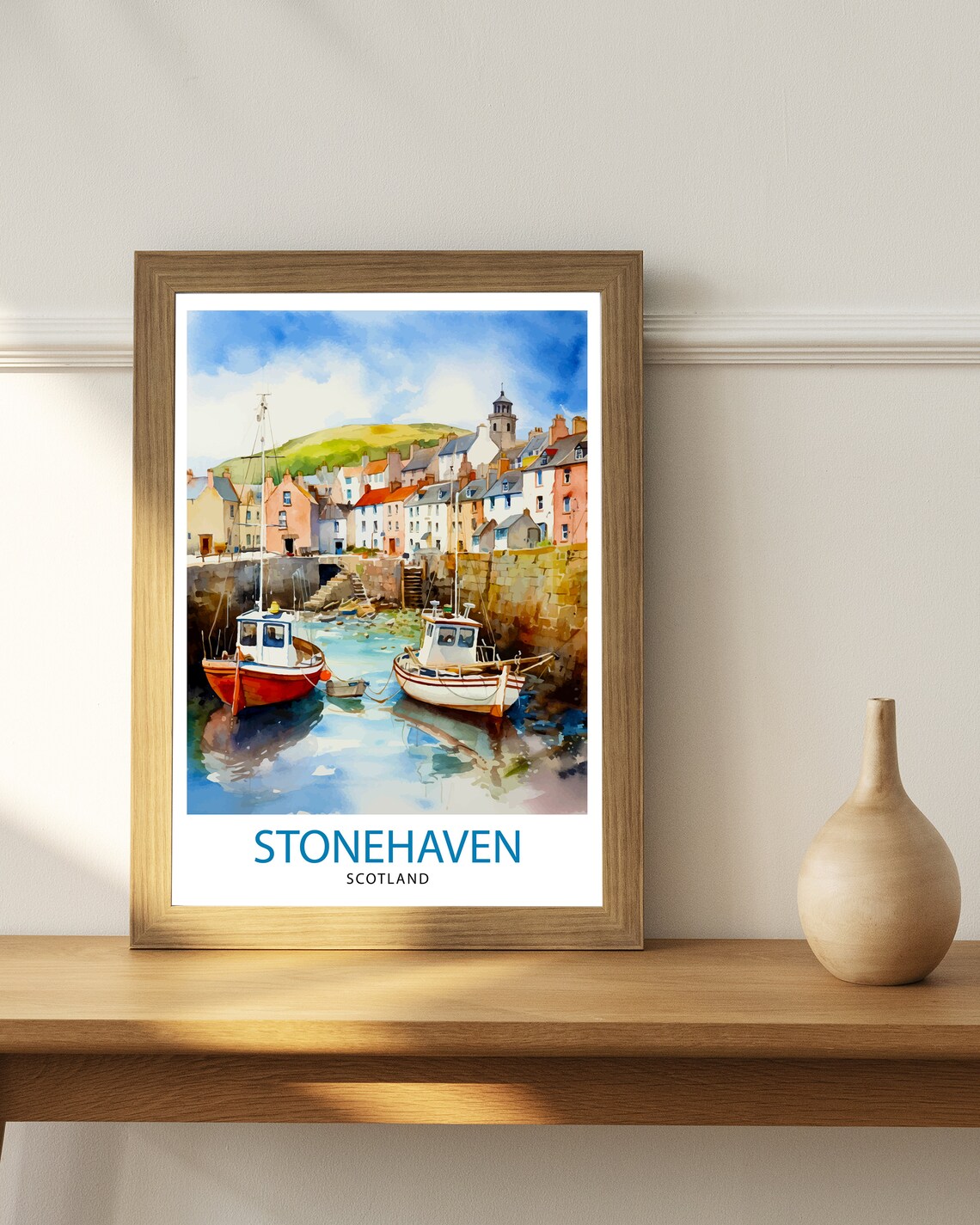 Stonehaven Scotland Travel Poster, Place Wall Decor - Image 2