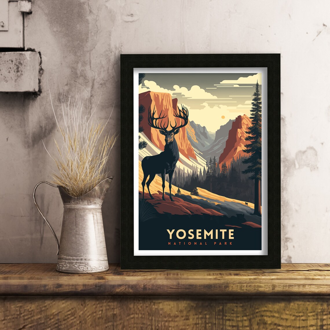 Yosemite National Park Travel Poster, National Park Print - Image 2