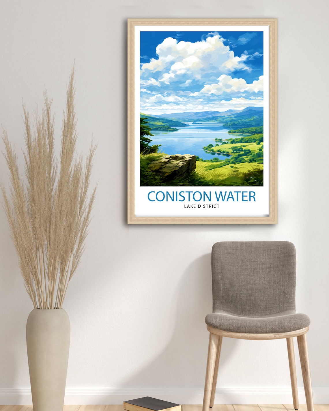 Coniston Water Travel Poster, Lake District Decor - Image 2