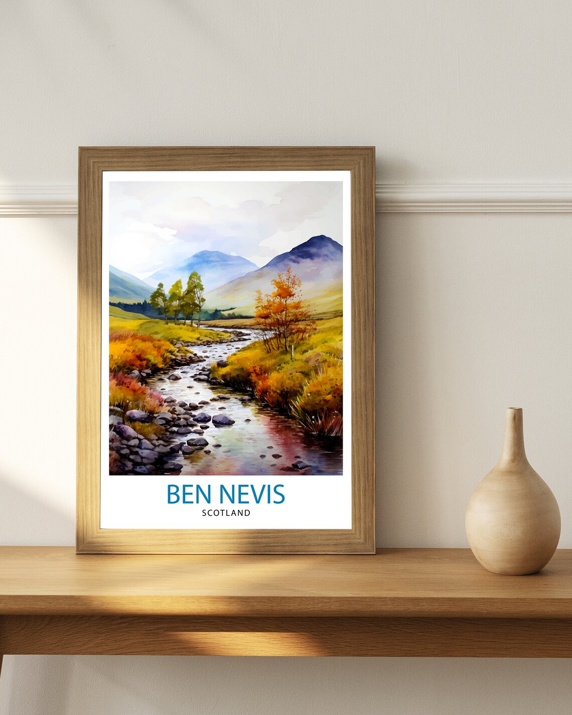 Ben Nevis Scottish Mountain Decor Poster - Image 2