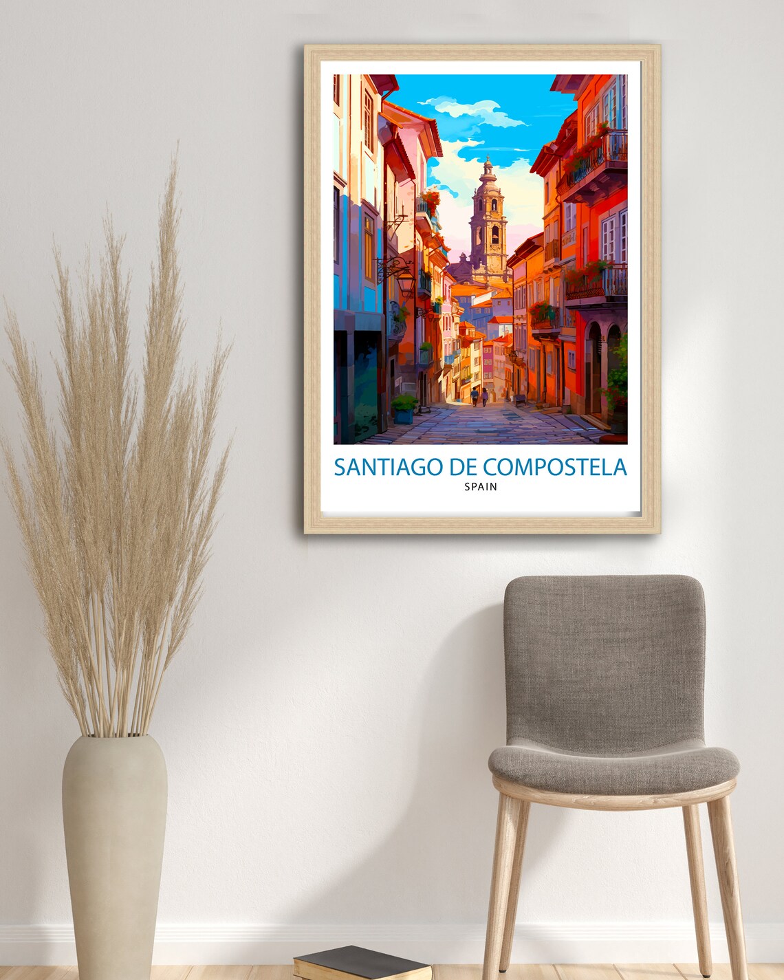 Santiago De Compostela Travel Poster, Wall Decor - Image 3
