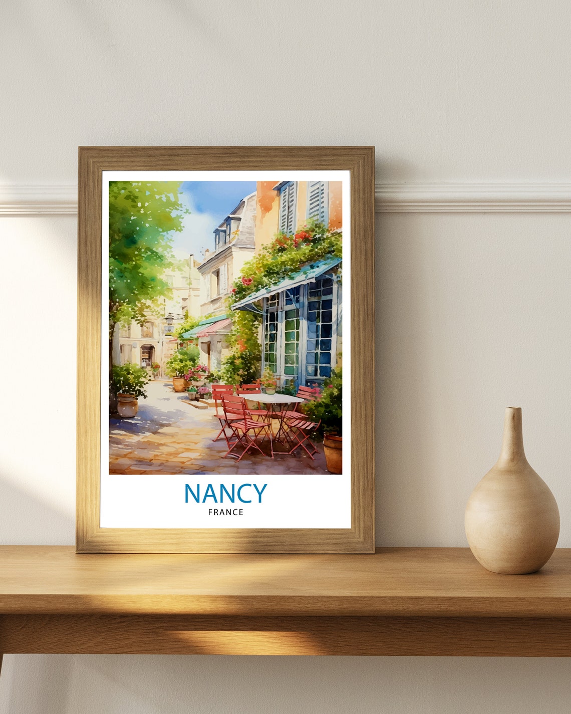 Nancy France Travel Print Nancy Wall Decor Nancy Poster France Travel Prints Nancy Art Print Nancy Illustration Nancy Wall Art France Print - Image 3