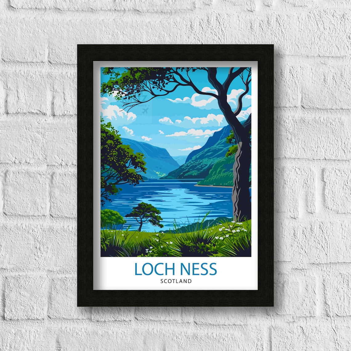 Loch Ness Travel Poster, Scotland Wall Decor - Image 3