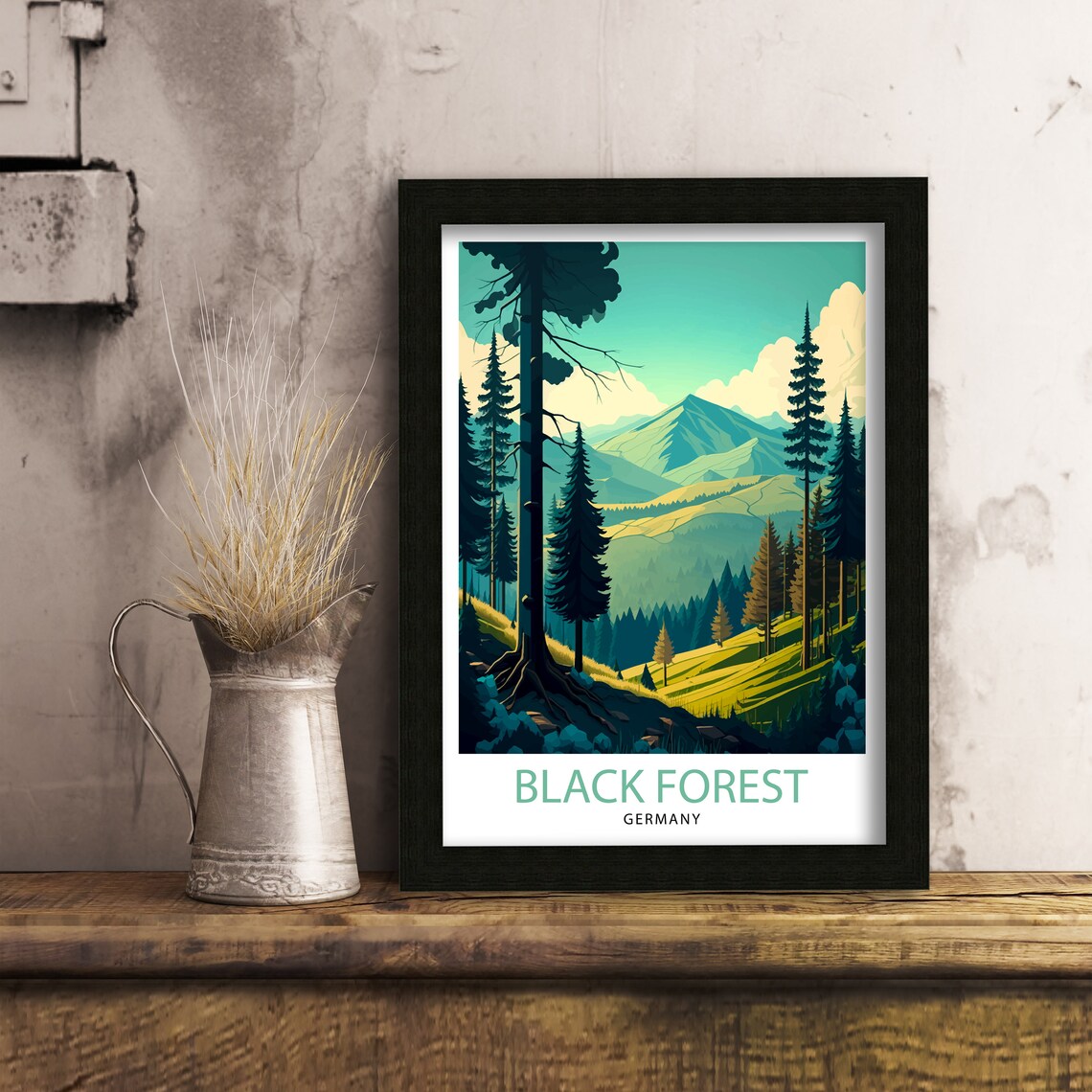 Black Forest Germany Travel Poster, Europe Wall Art - Image 2