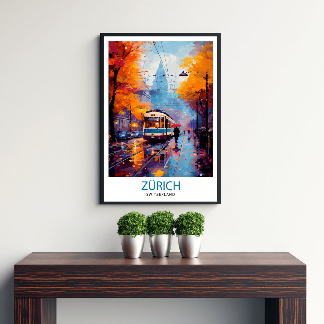 Zurich Switzerland Travel Poster, Zurich Wall Decor - Image 3