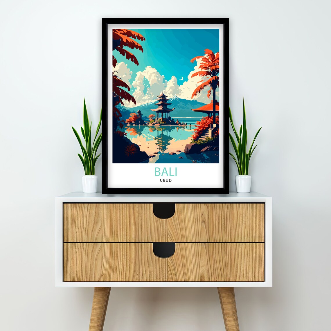 Ubud Bali Travel Poster, Home Living Decor - Image 2