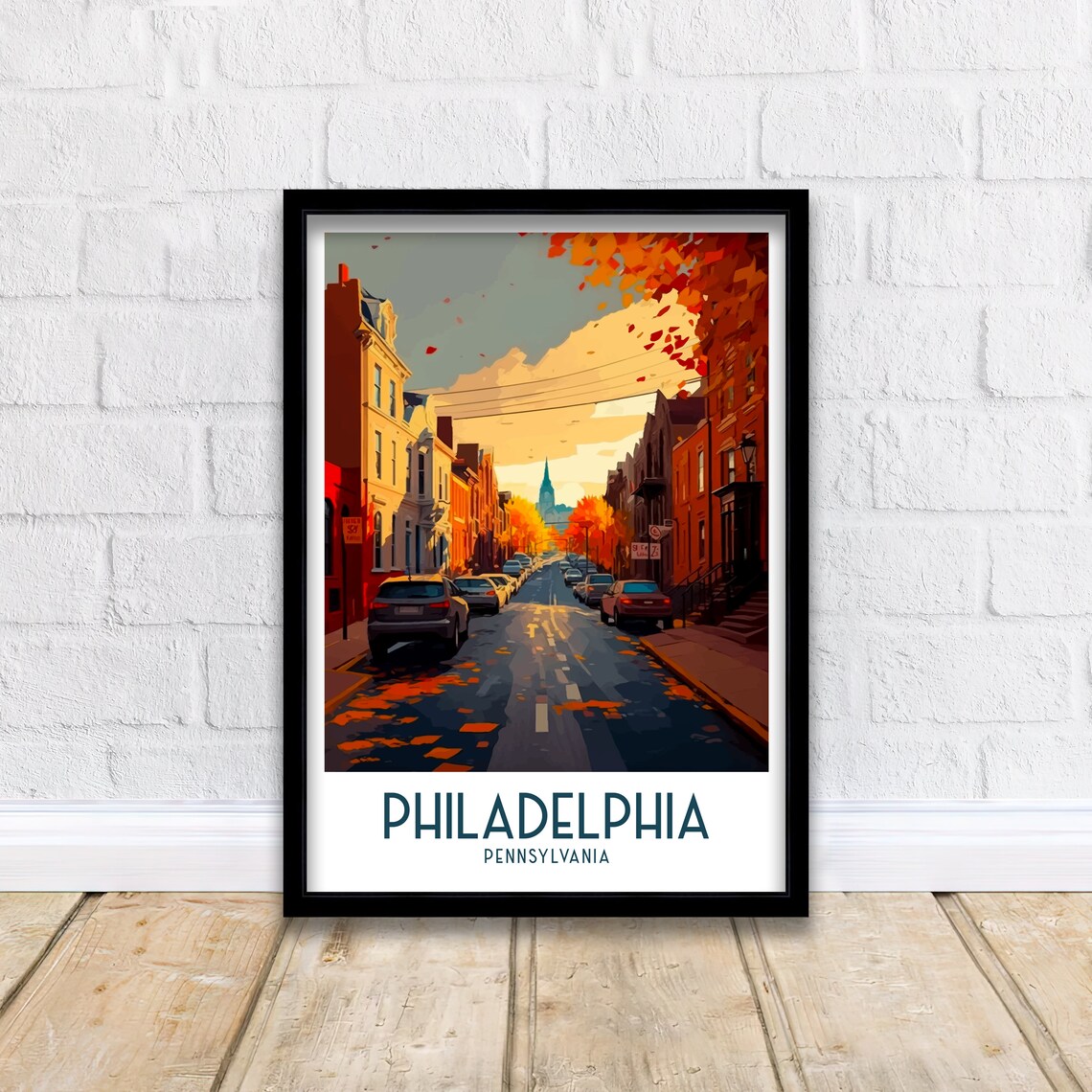 Philadelphia Travel Poster, Pennsylvania Wall Decor - Image 3