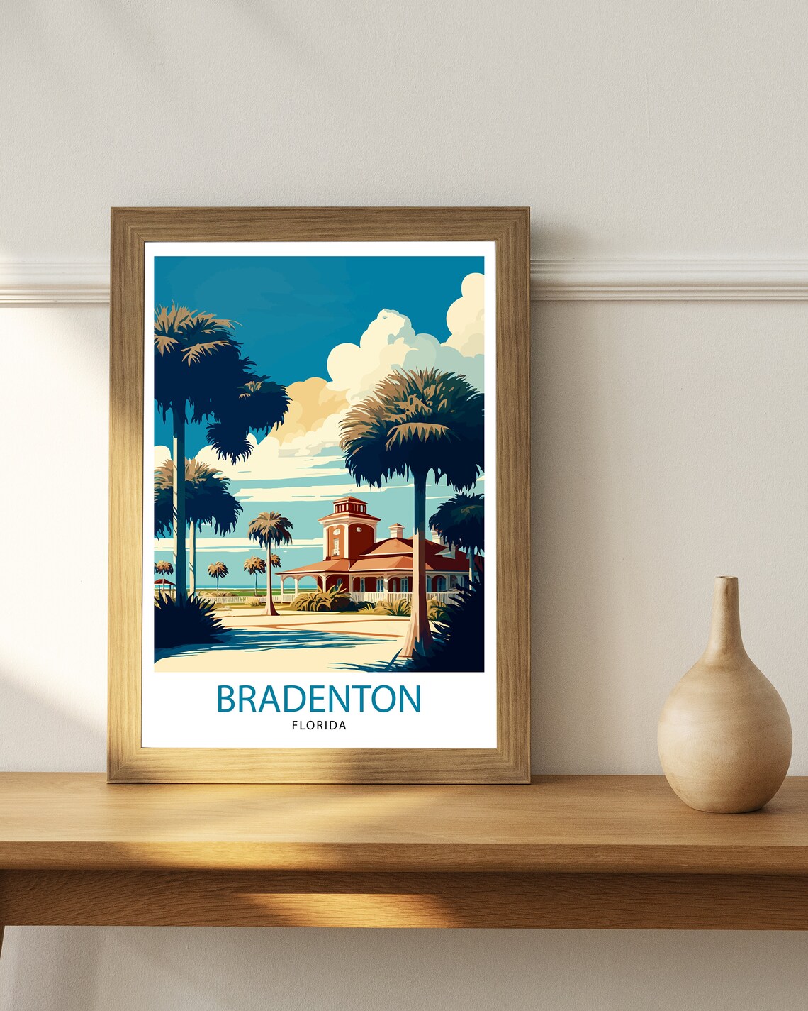 Bradenton Florida Travel Poster, Florida Wall Decor - Image 2