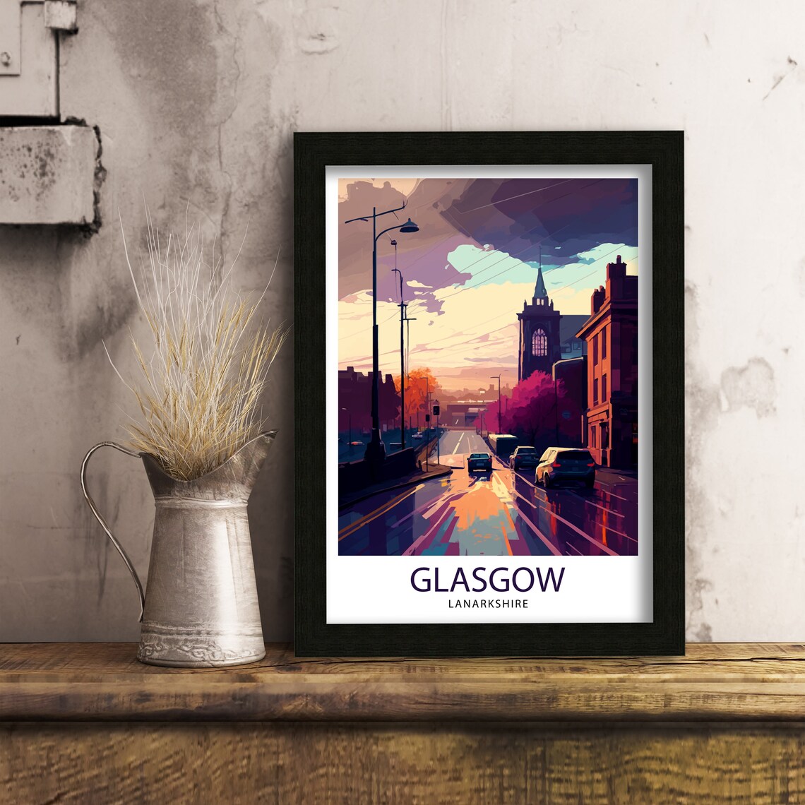 Glasgow Travel Poster, Scotland Wall Art - Image 3
