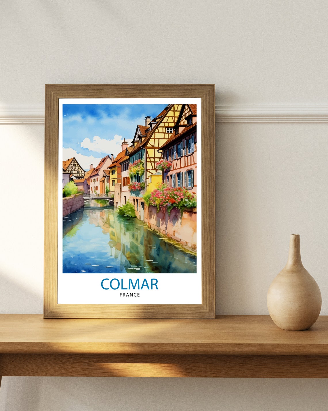 Colmar France Travel Print Colmar Wall Art Colmar Home Decor Colmar Illustration Travel Poster Gift For Colmar France France Home Decor - Image 3