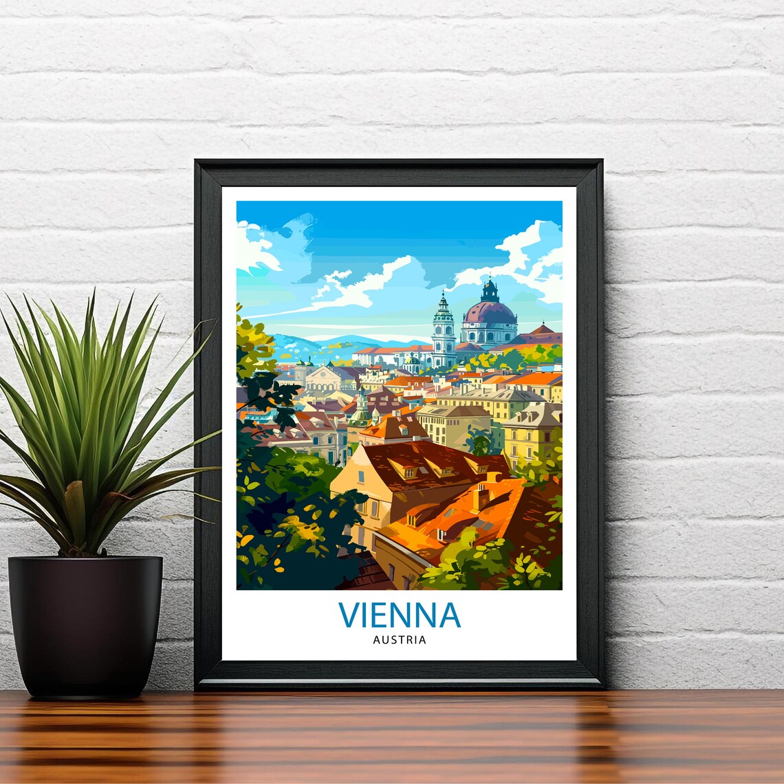Vienna Austria Vintage Travel Poster, Wall Decor - Image 2