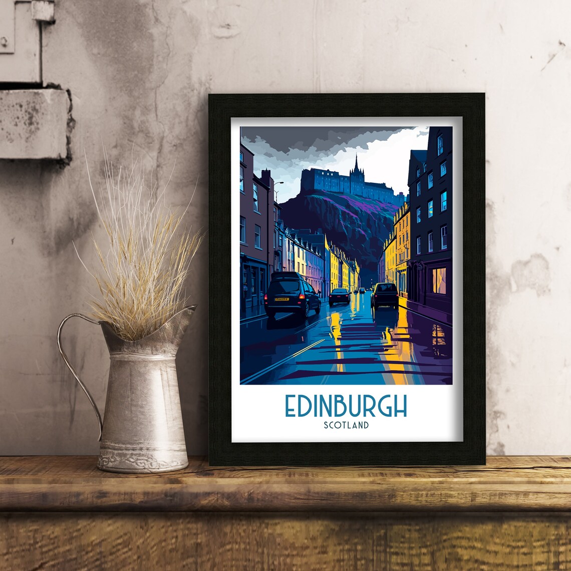 Edinburgh Scotland Travel Poster, Travel Poster - Image 3