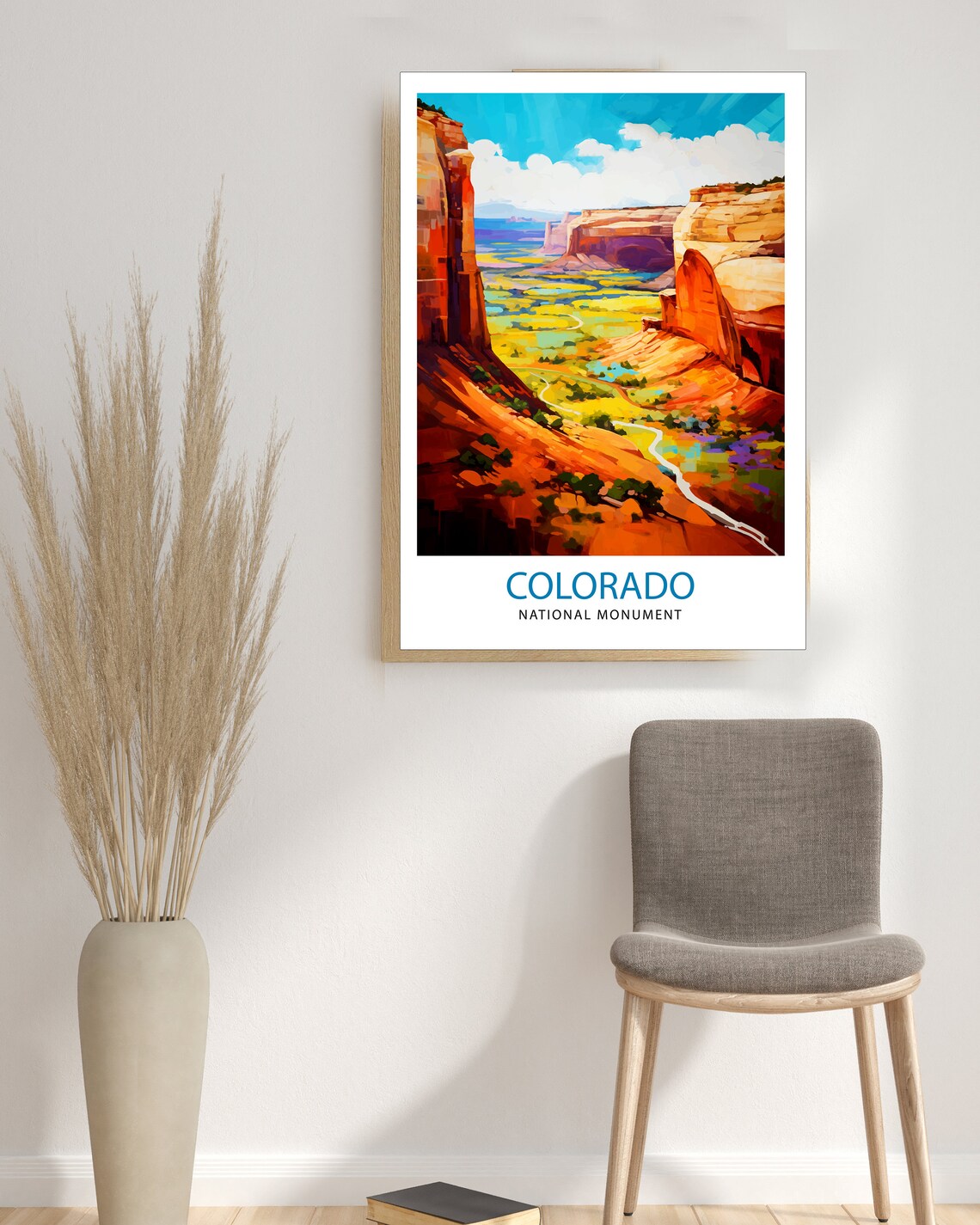 Colorado National Monument Travel Poster, Rocky Mountain View - Image 3