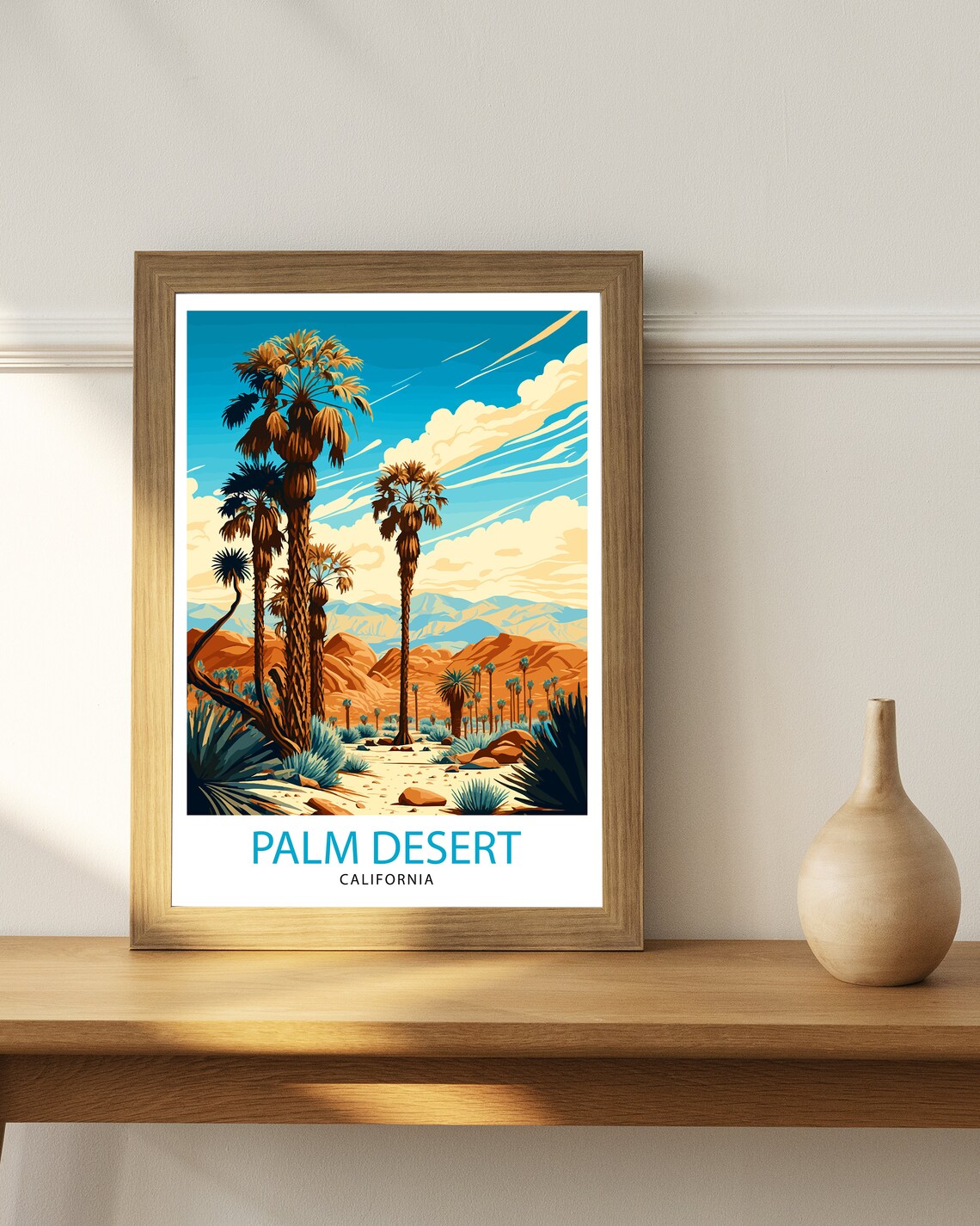 Palm Desert California Travel Poster, Wall Art - Image 2