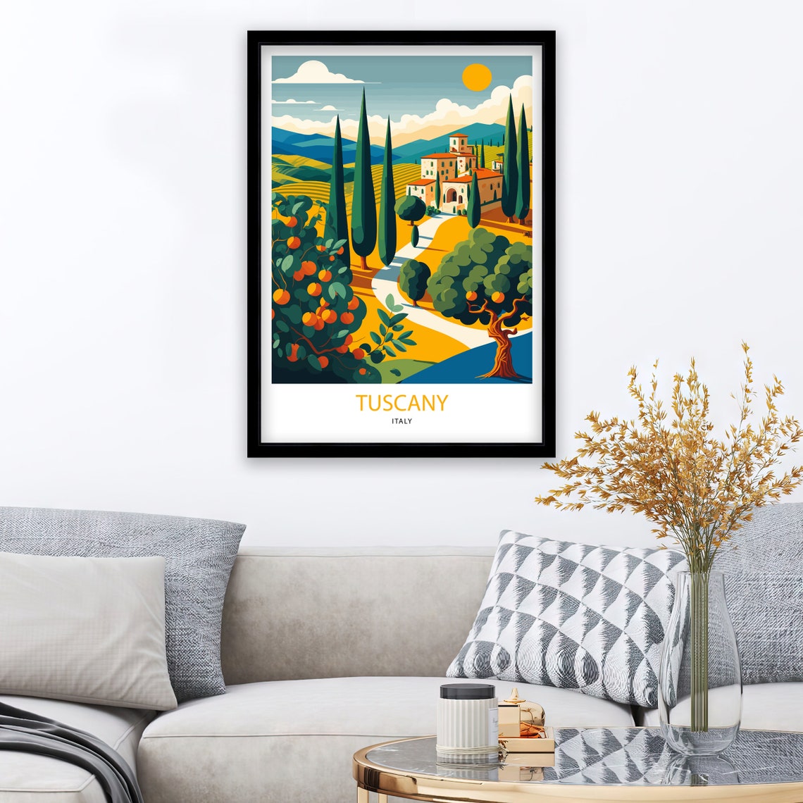 Tuscany Italy Travel Poster - Image 2
