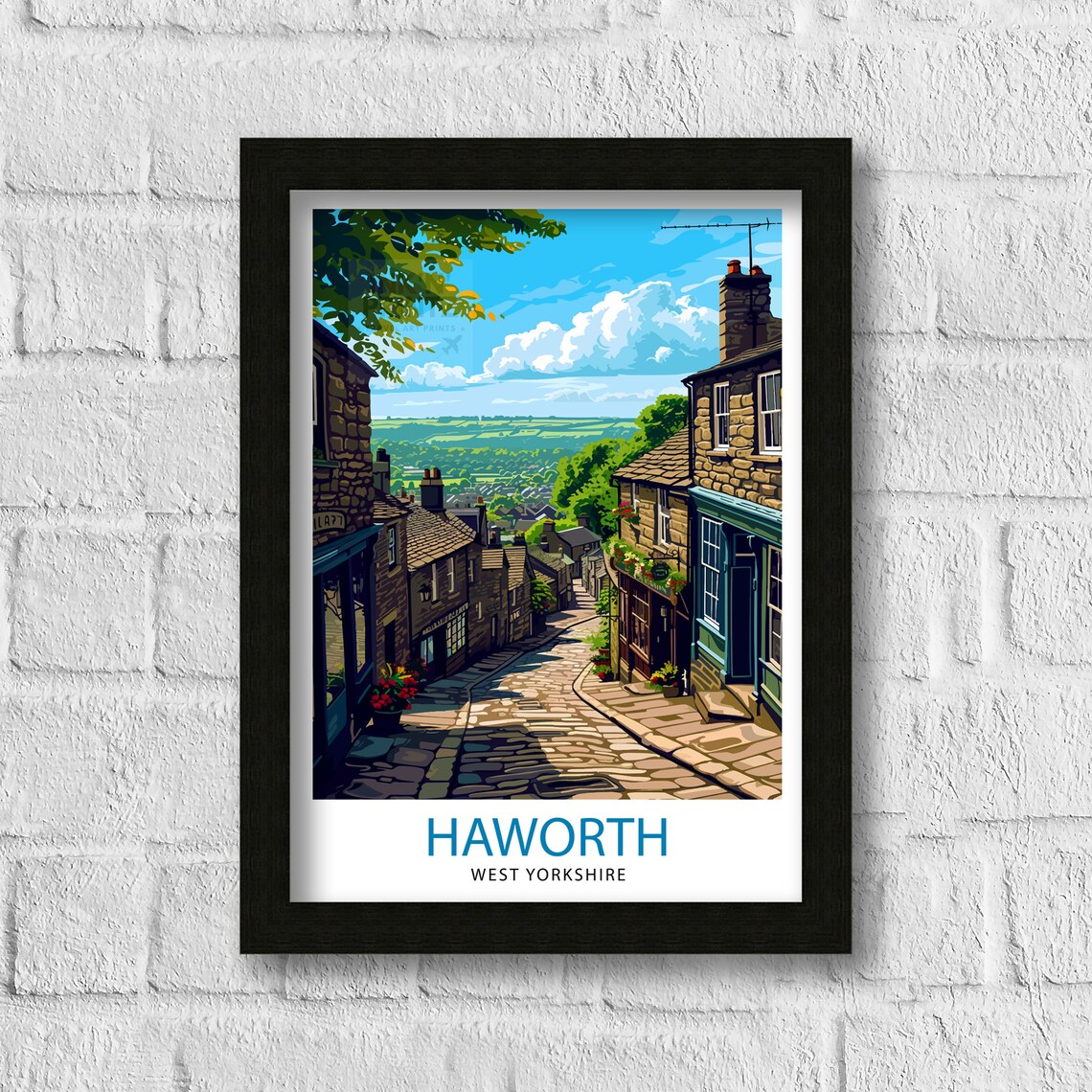 Haworth Yorkshire Travel Poster, England Wall Art - Image 3