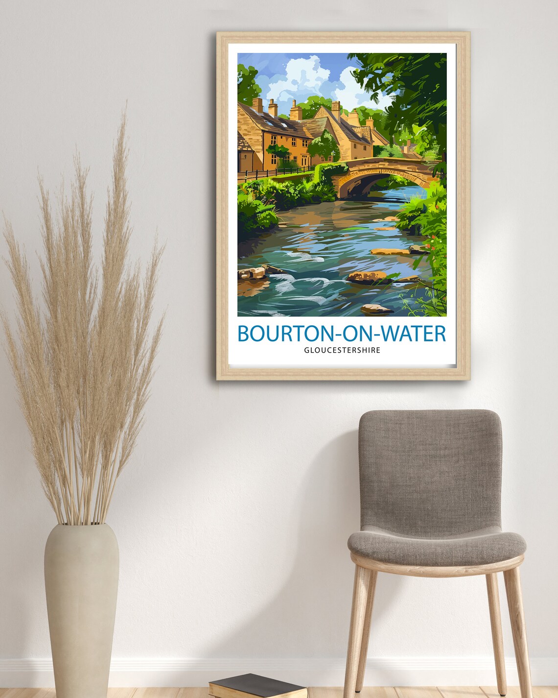 Bourton-On-Water Cotswolds Travel Poster - Image 2