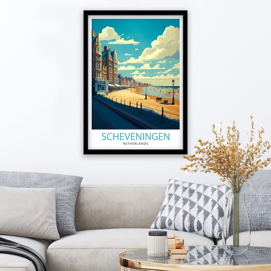 Scheveningen Netherlands Travel Poster, Wall Decor - Image 2