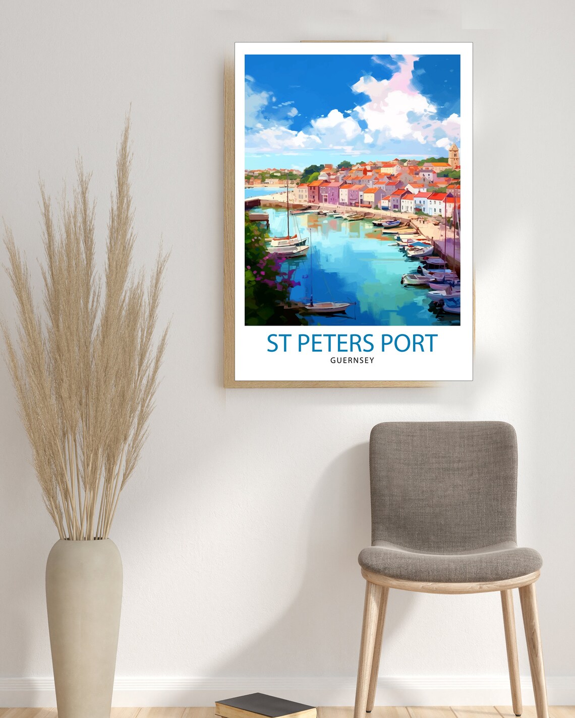 St Peter Port Guernsey Wall Decor Travel Poster - Image 3