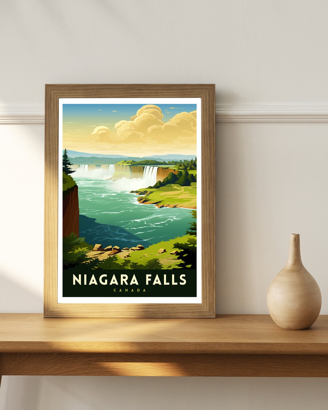 Niagara Falls Canada Retro Waterfall Vintage National Park Poster - Image 2