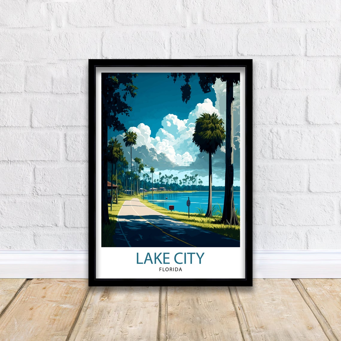 Lake City Florida Travel Print Lake City Wall Art Florida Nature Decor Lake City Landscape Photography Florida Scenic Poster Lake City - Image 2