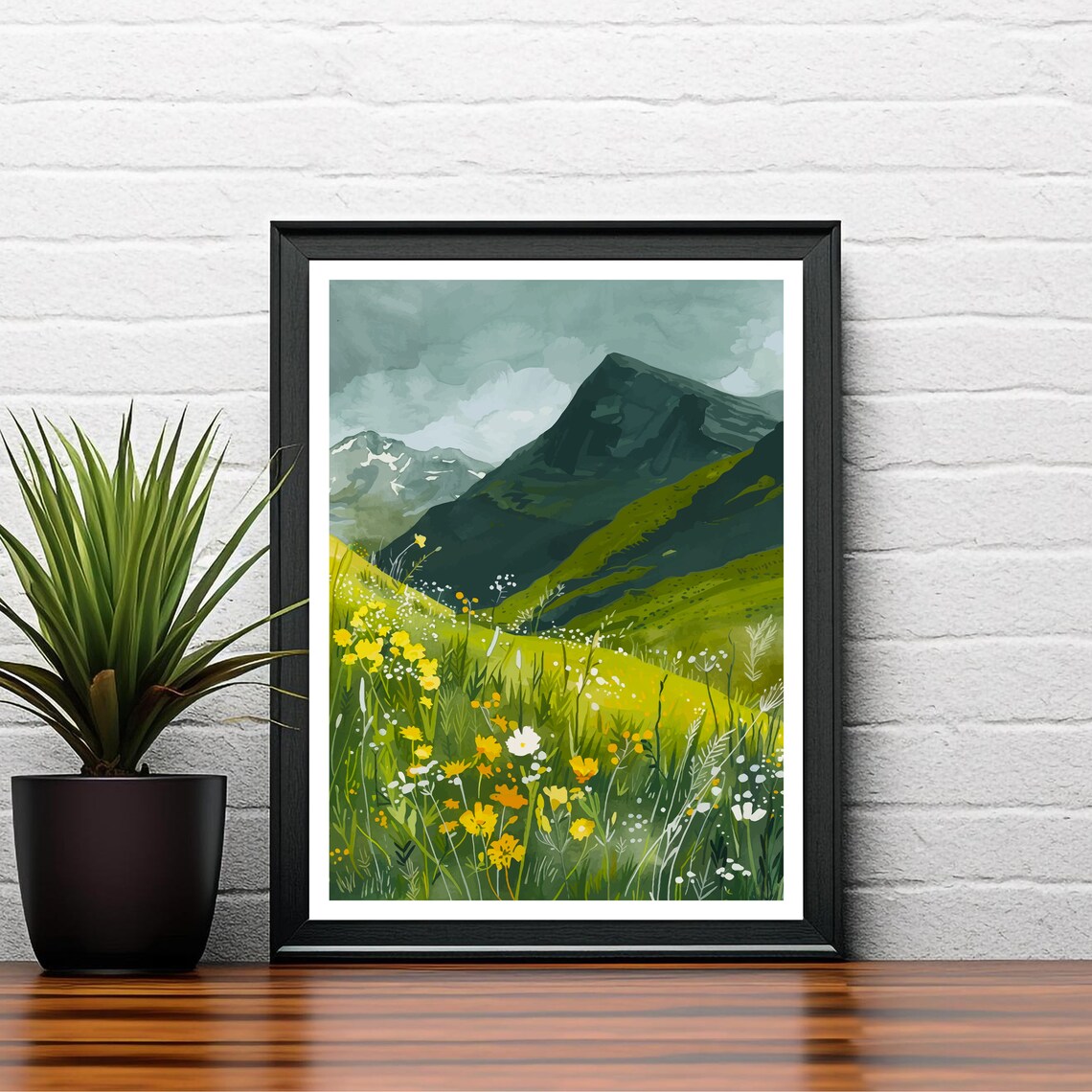 Aonach Mor Scottish Highlands Travel Poster - Image 2