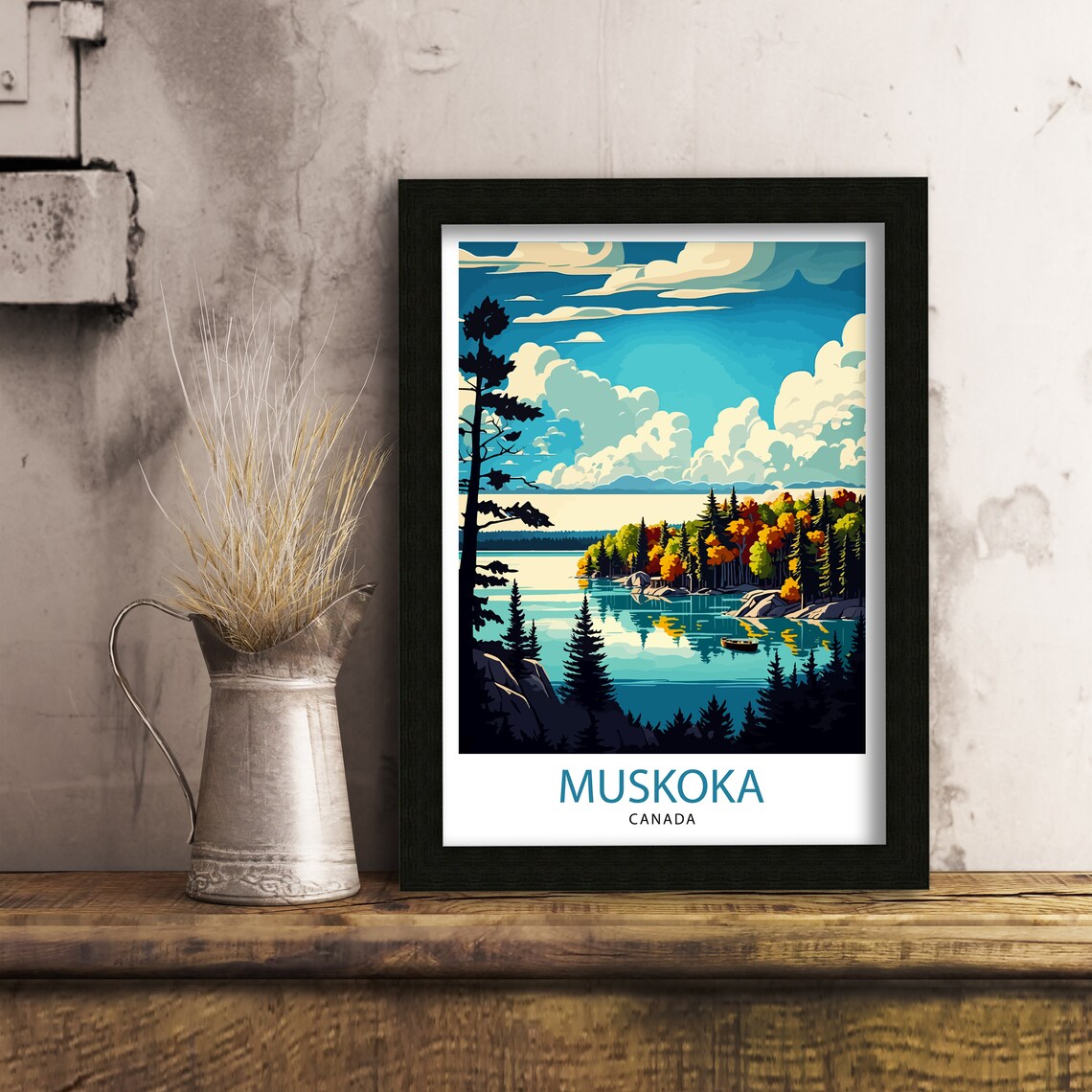 Muskoka Canada Travel Poster, Cottage Decor - Image 3