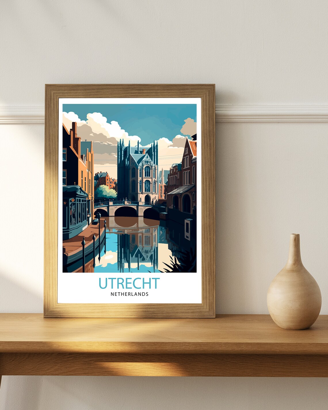 Utrecht Netherlands Travel Poster, Home Decor Print - Image 3