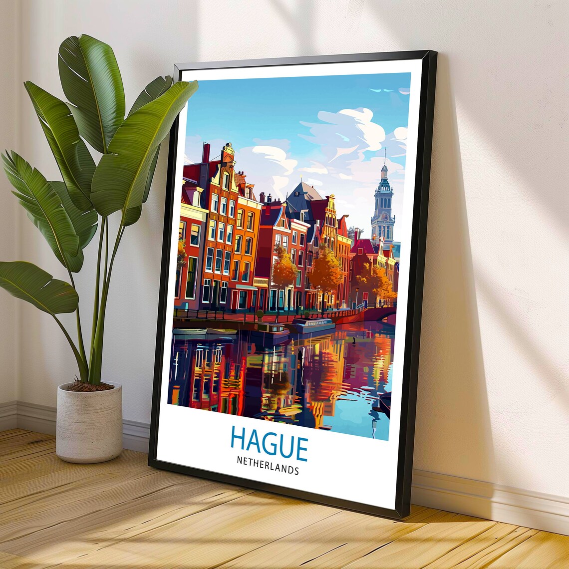 The Hague Netherlands Travel Poster, Place Print - Image 3