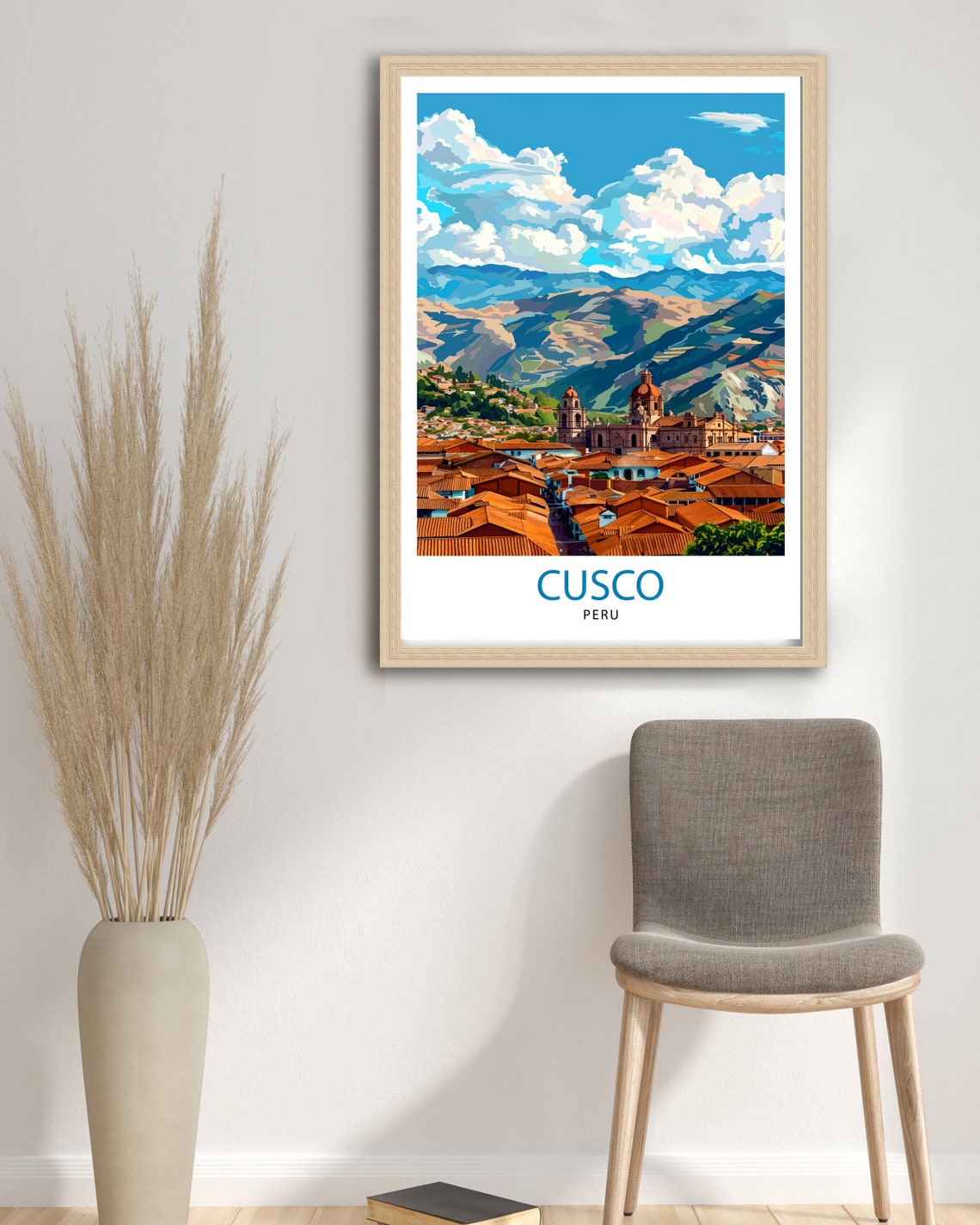 Cusco Peru Historic Inca Capital City Panorama Andes Travel Poster - Image 2