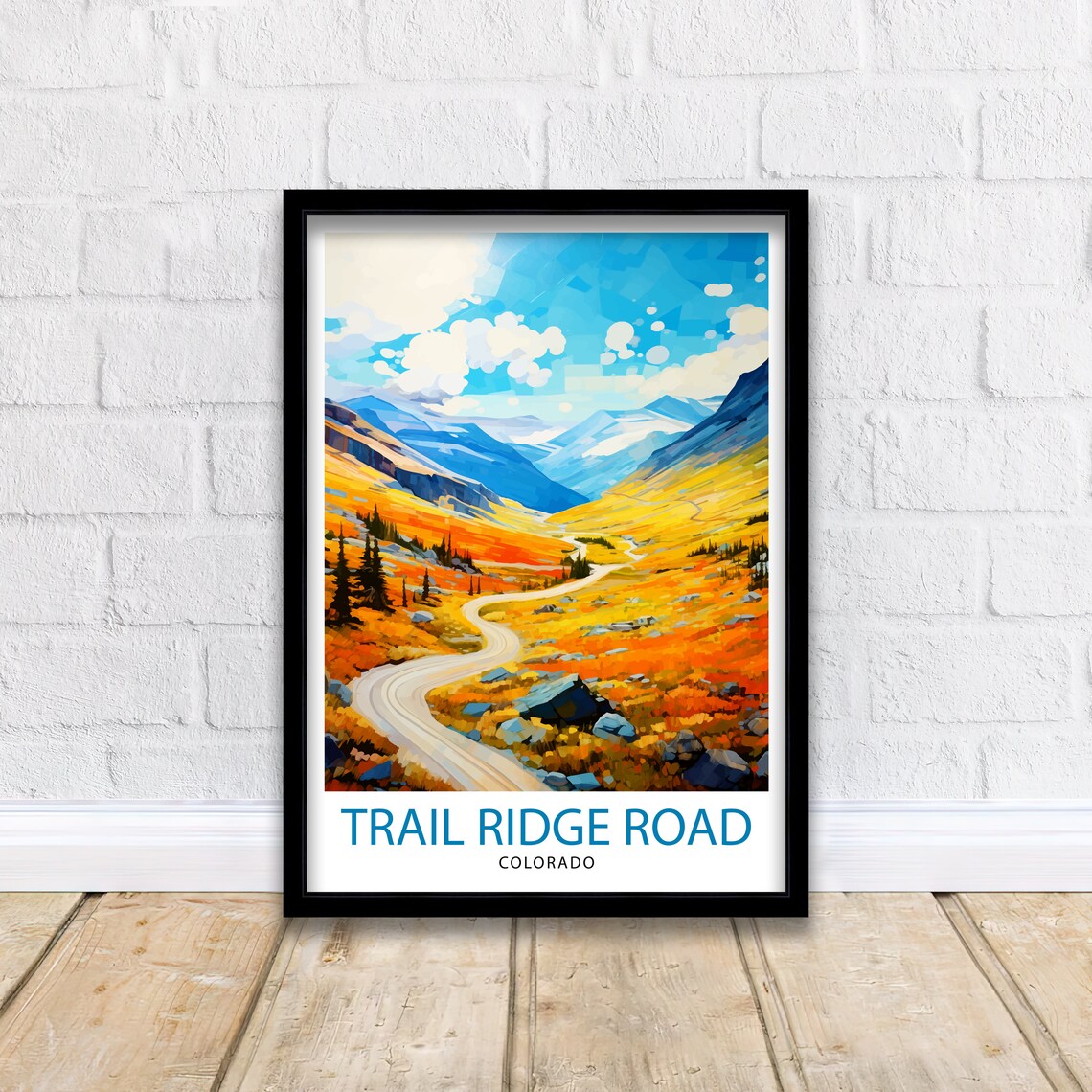 Trail Ridge Road Golden Tundra Mountain Pass Colorado Poster - Image 2