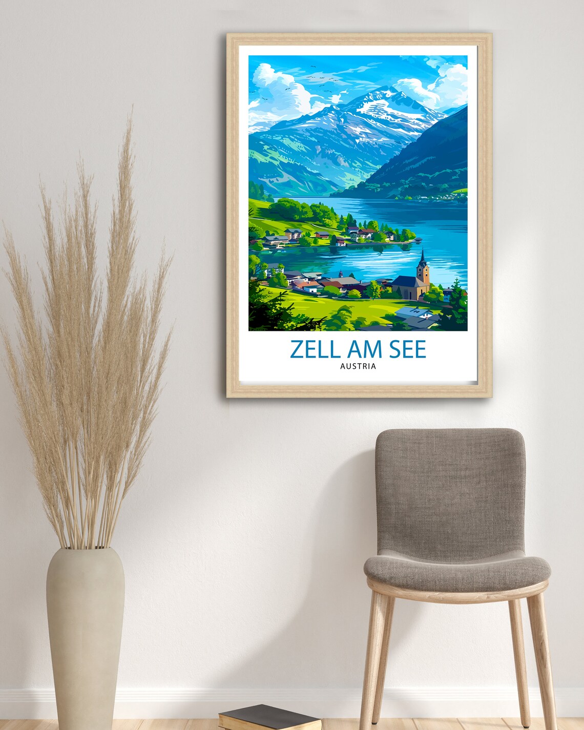 Zell Am See Travel Poster, Austria Place Print - Image 2