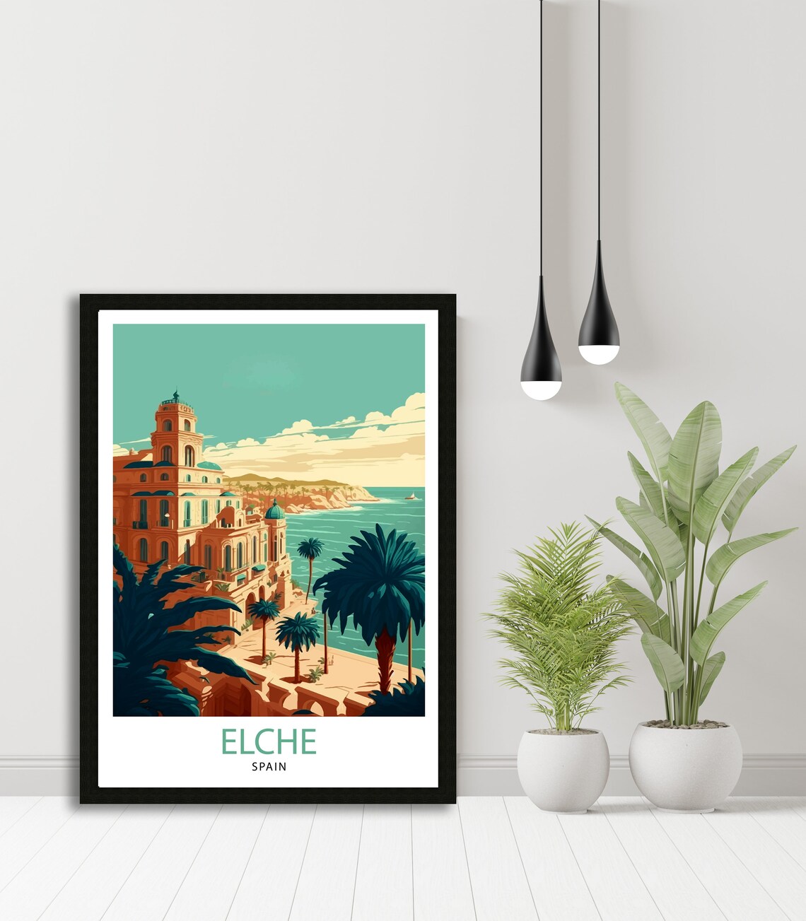 Elche Spain Travel Poster, Europe Place Decor - Image 2