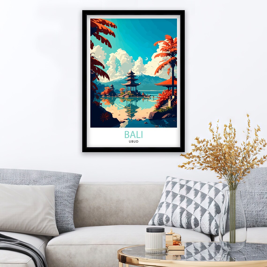 Ubud Bali Travel Poster, Home Living Decor - Image 3