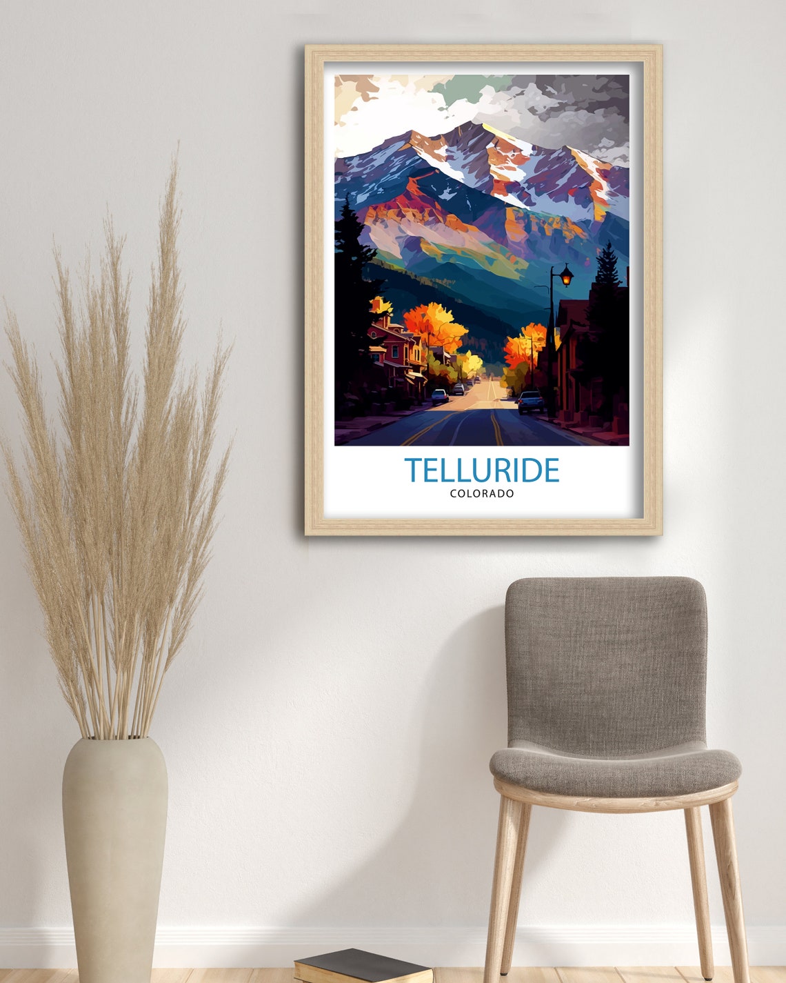 Telluride Colorado Travel Poster Telluride Wall Art Telluride Print Colorado Travel Prints Telluride Art Print Telluride Illustration - Image 3