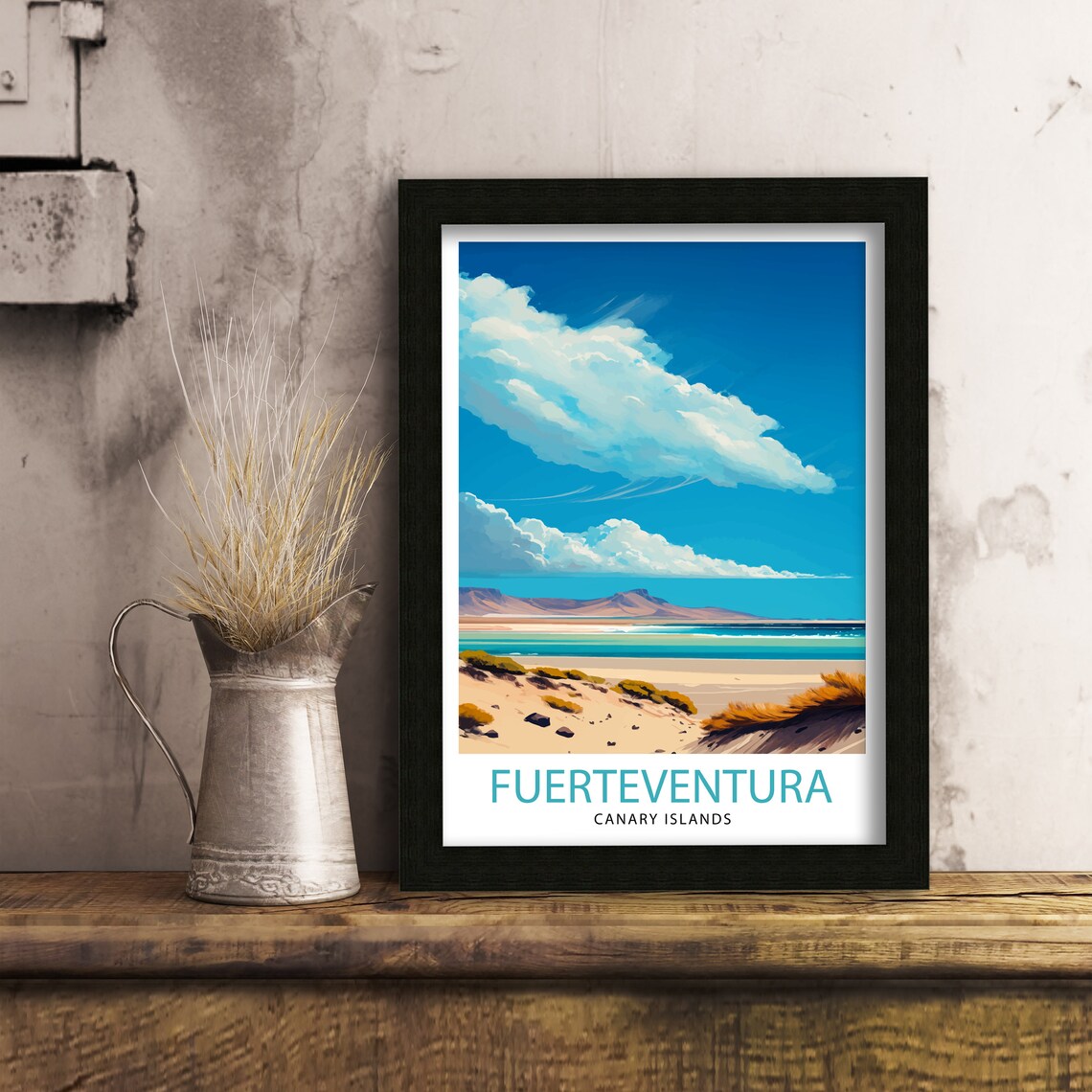 Fuerteventura Canary Islands Travel Poster, Spain - Image 3