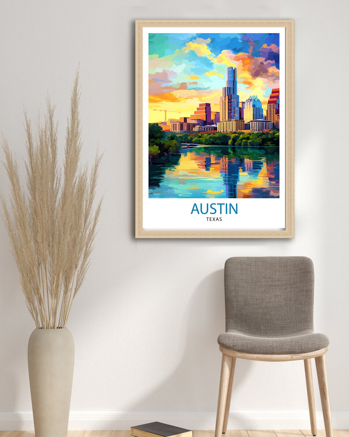Austin Texas Travel Poster, Home Decor Print - Image 2