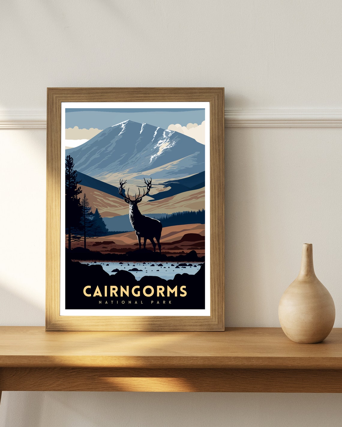 Cairngorms National Park Travel Print National Park Scotland Cairngorms Print Travel Poster Scottish Highlands Cairngorms Poster - Image 3