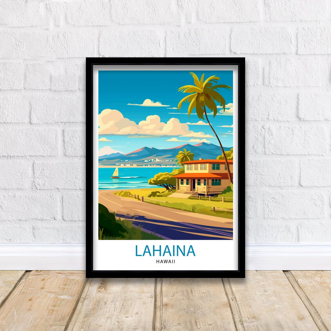 Lahaina Hawaii Travel Poster, USA & Americas - Image 2