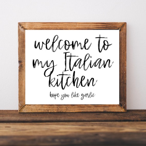 Italian Mom Kitchen Decor Funny Art Print