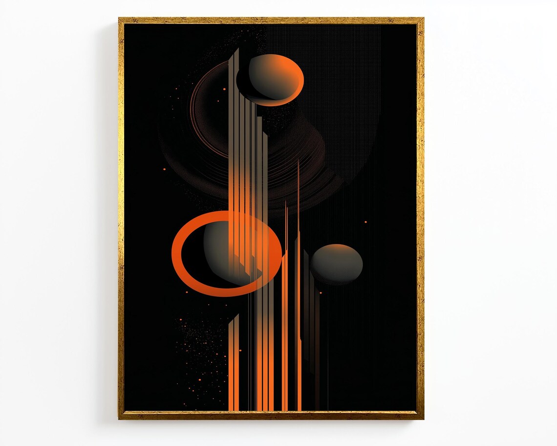 Abstract Geometric Art, Modern Wall Decor - Image 4