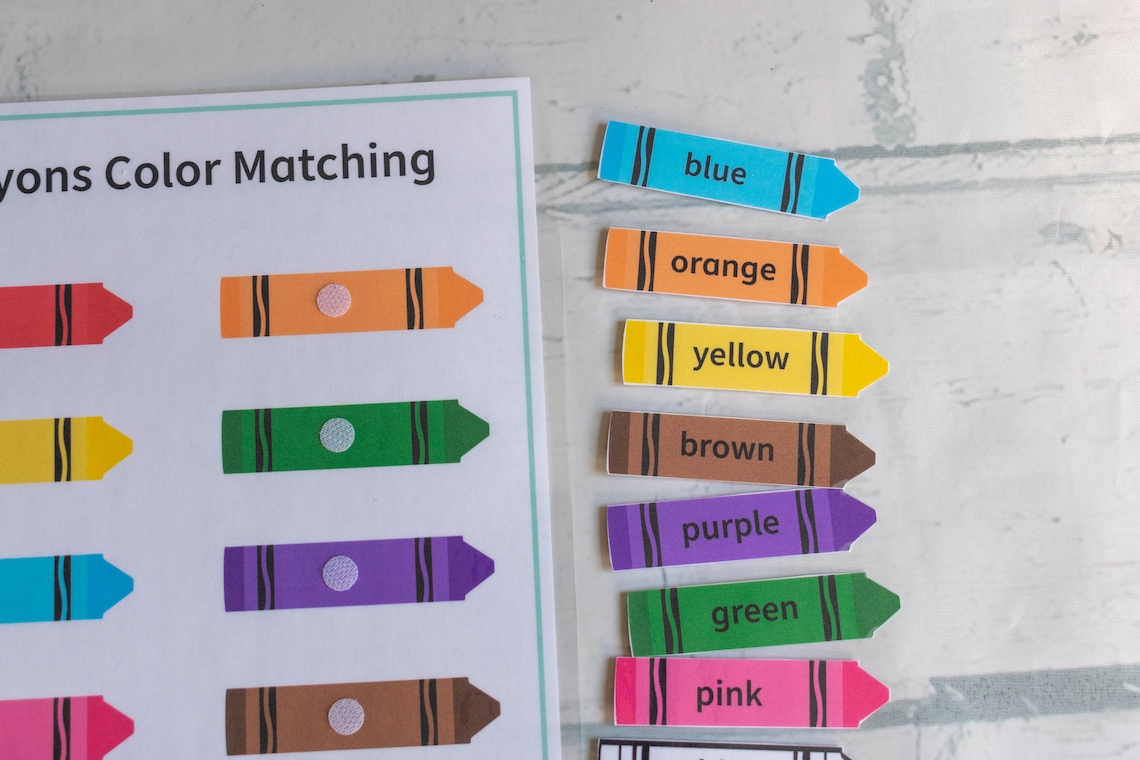Color Matching Game Busy Book Educational Art Print - Image 4