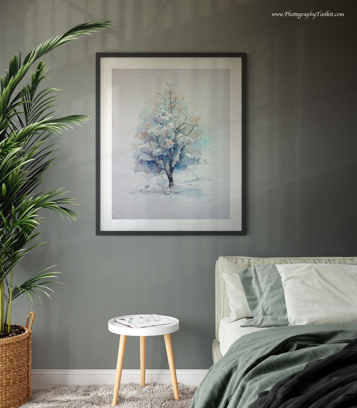 Christmas Trees Watercolor Holiday Art Print - Image 5