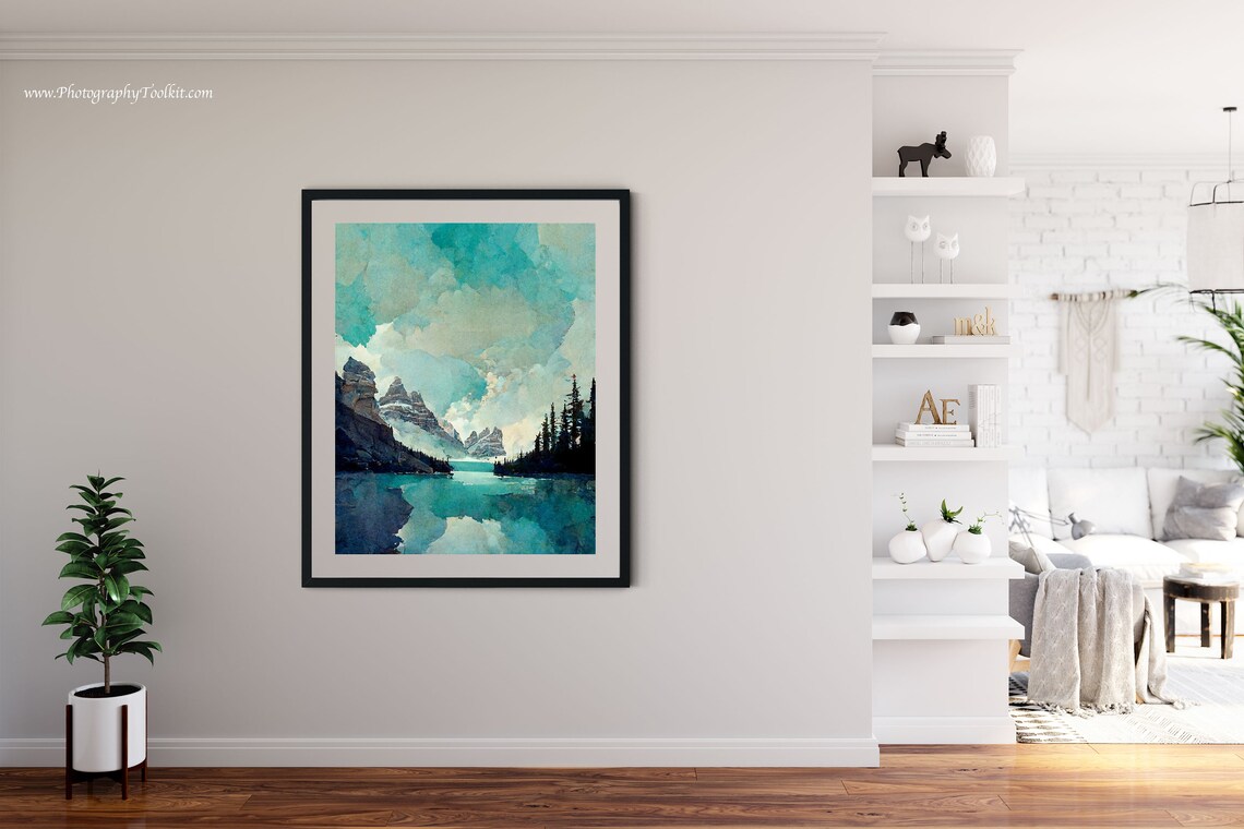 Moraine Lake Banff National Park Poster Print - Image 4