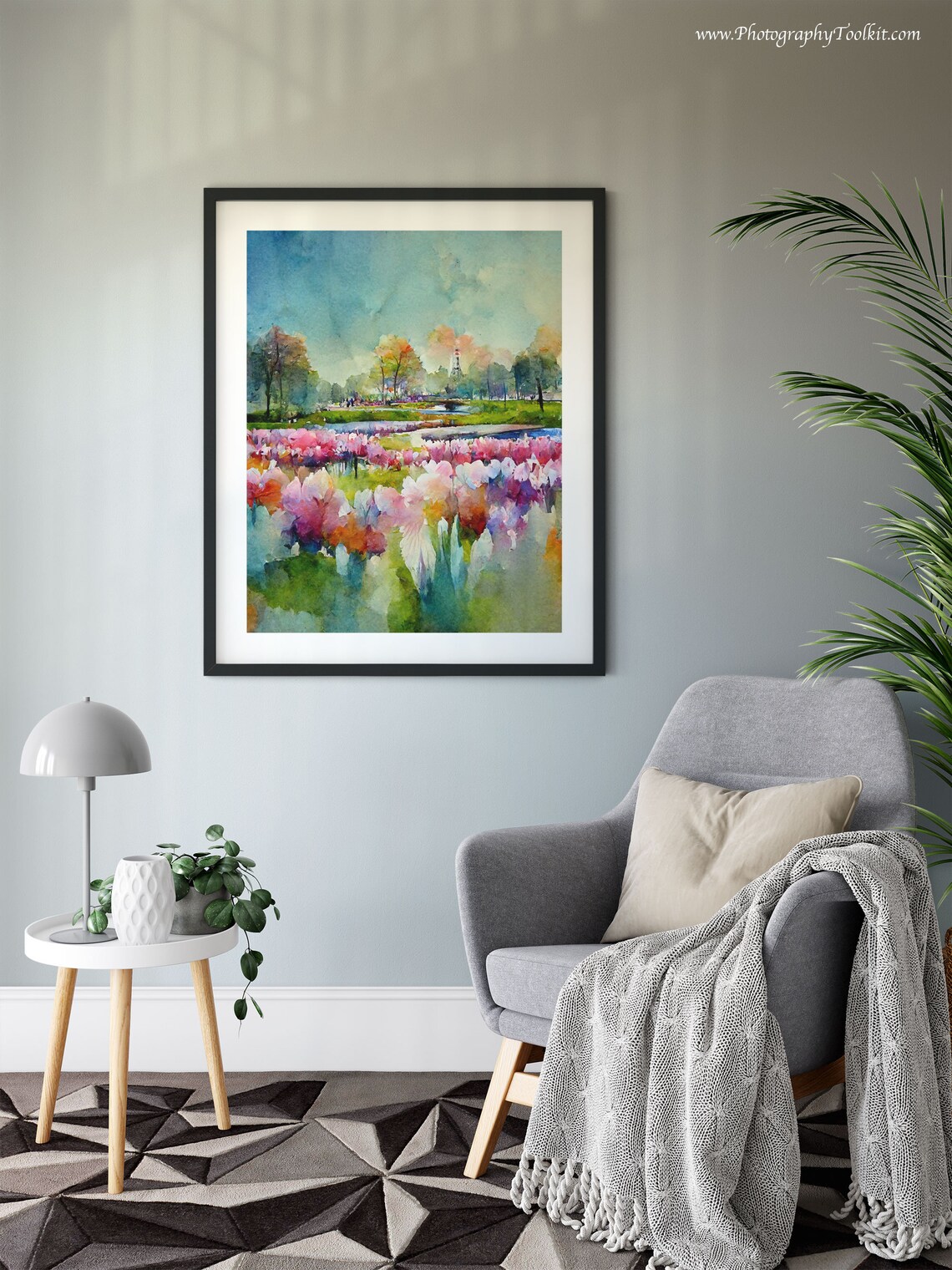 Keukenhof Tulip Field Poster, Scandinavian Wall Art - Image 6