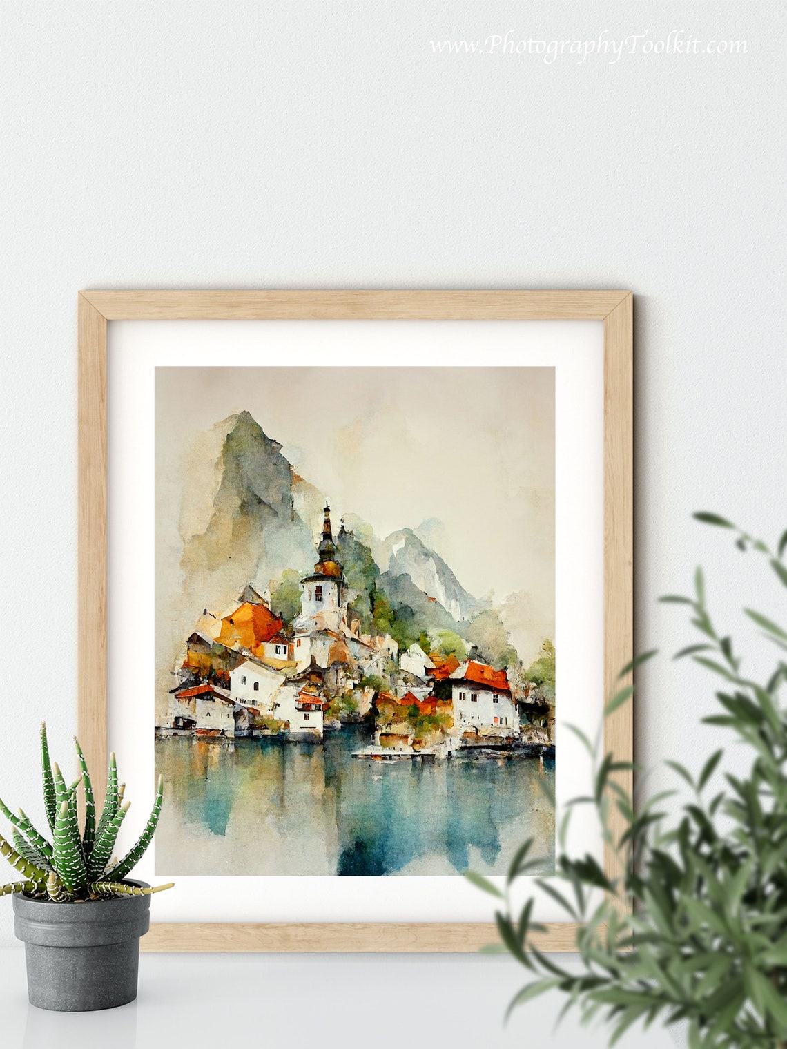 Hallstatt Austria Church Lakeside Village Scenic Scenic Poster - Image 5